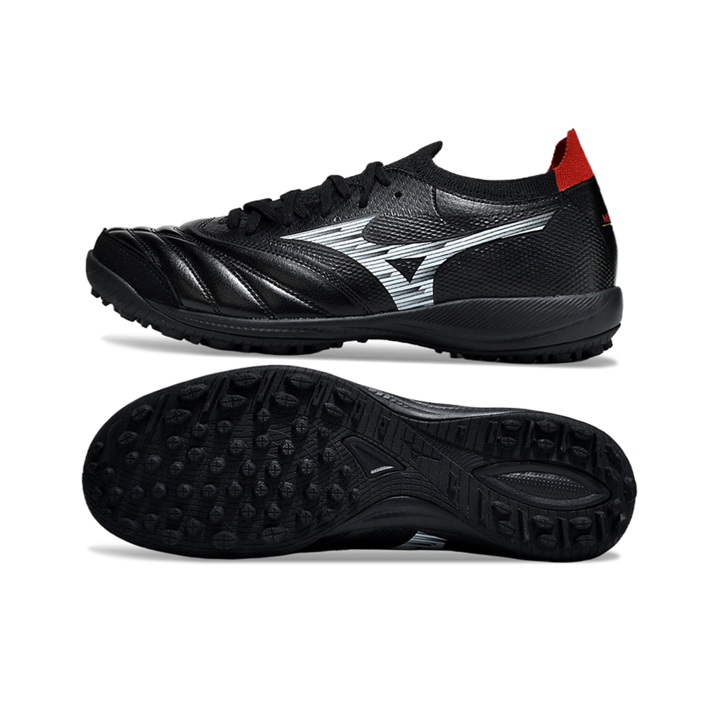 Chuteira Society Mizuno Morelia Neo Sala TF Preta