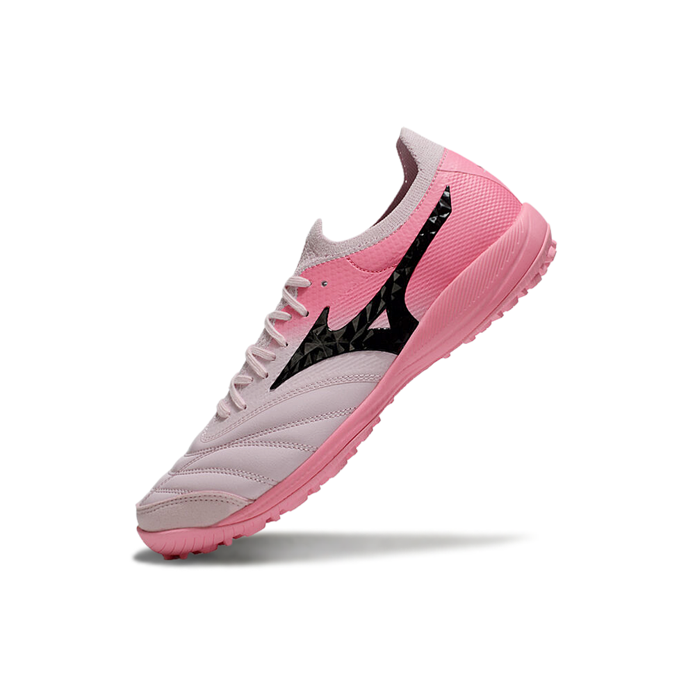 Chuteira Society Mizuno Morelia Neo Sala TF Rosa