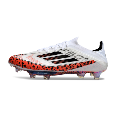 Chuteira Campo Adidas F50+ FG Branca e Laranja
