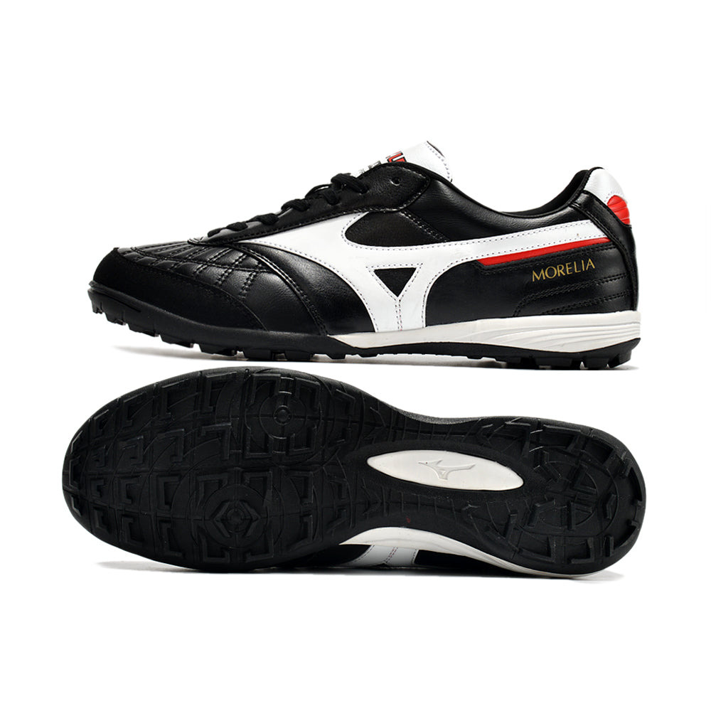 Chuteira Society Mizuno Morelia Sala Japan TF Preta e Branca