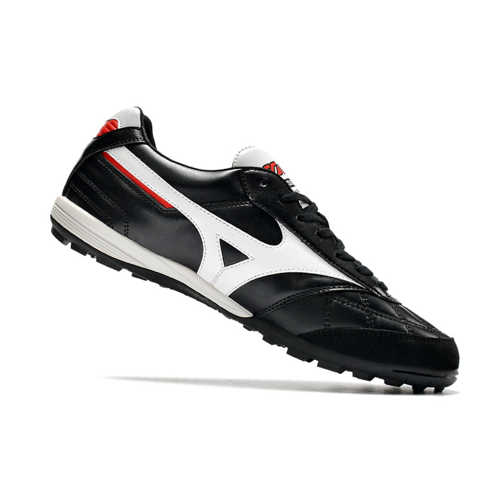 Chuteira Society Mizuno Morelia Sala Japan TF Preta e Branca