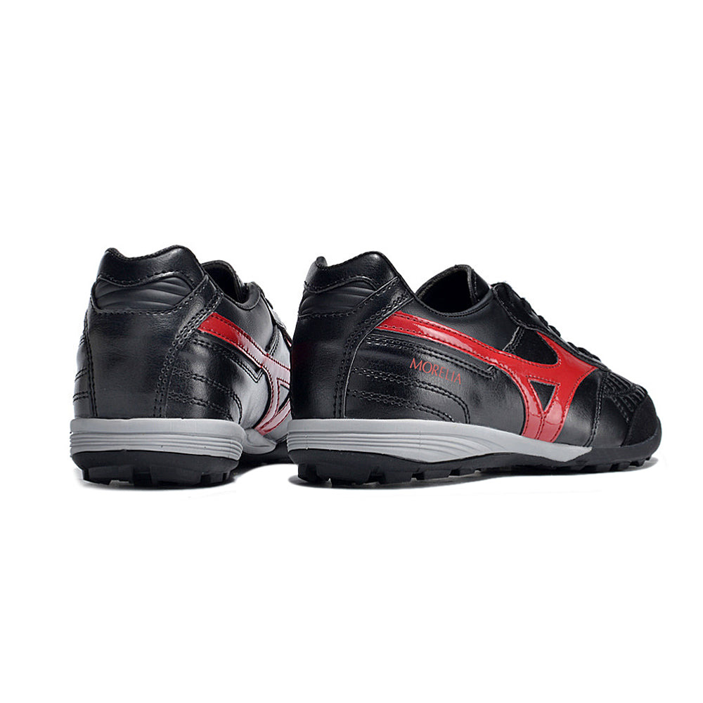 Chuteira Society Mizuno Morelia Sala Japan TF Preta e Vermelha 
