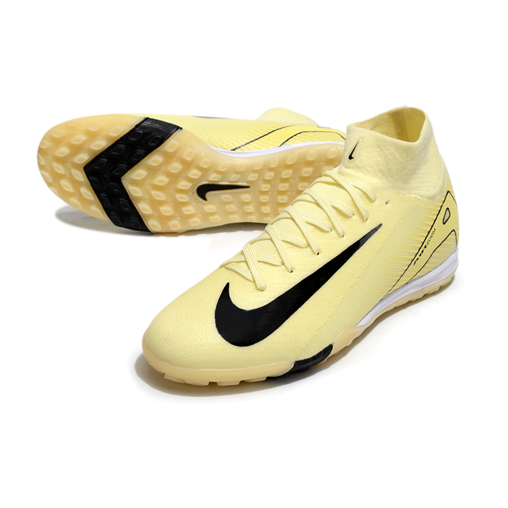 Chuteira Society Nike Air Zoom Mercurial Superfly 10 Elite TF Amarela
