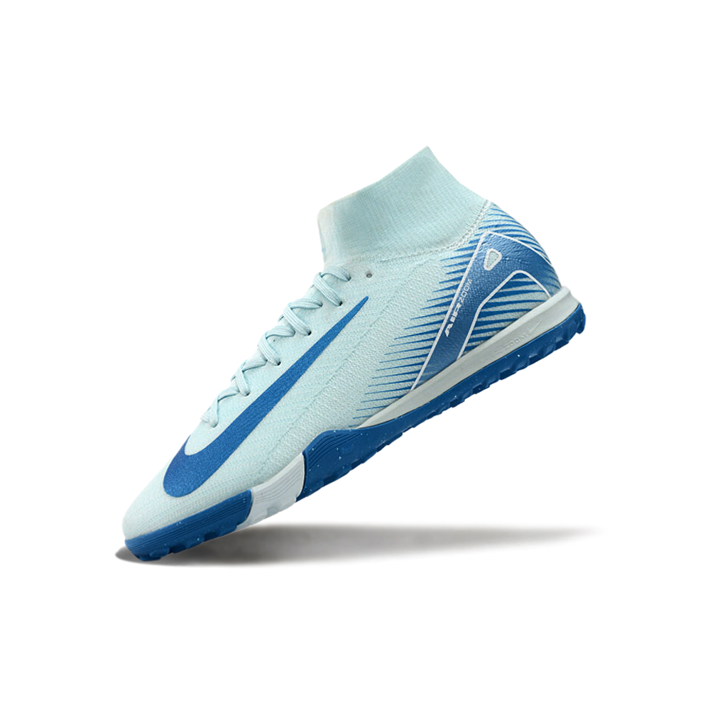 Chuteira Society Nike Air Zoom Mercurial Superfly 10 Elite TF Azul 