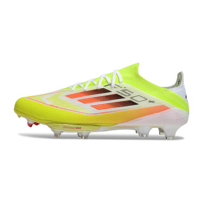 Chuteira Campo Adidas F50+ FG Branca e Verde