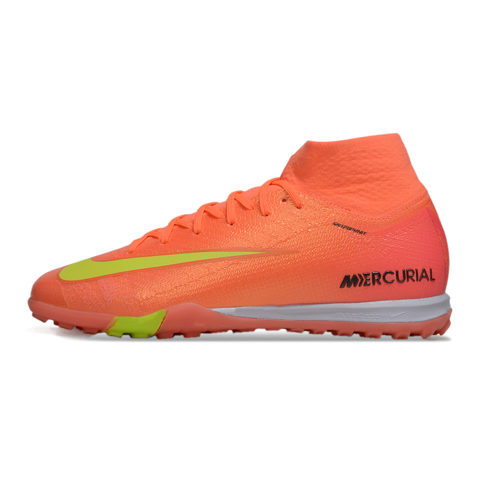 Chuteira Society Nike Air Zoom Mercurial Superfly 10 Elite TF Laranja 
