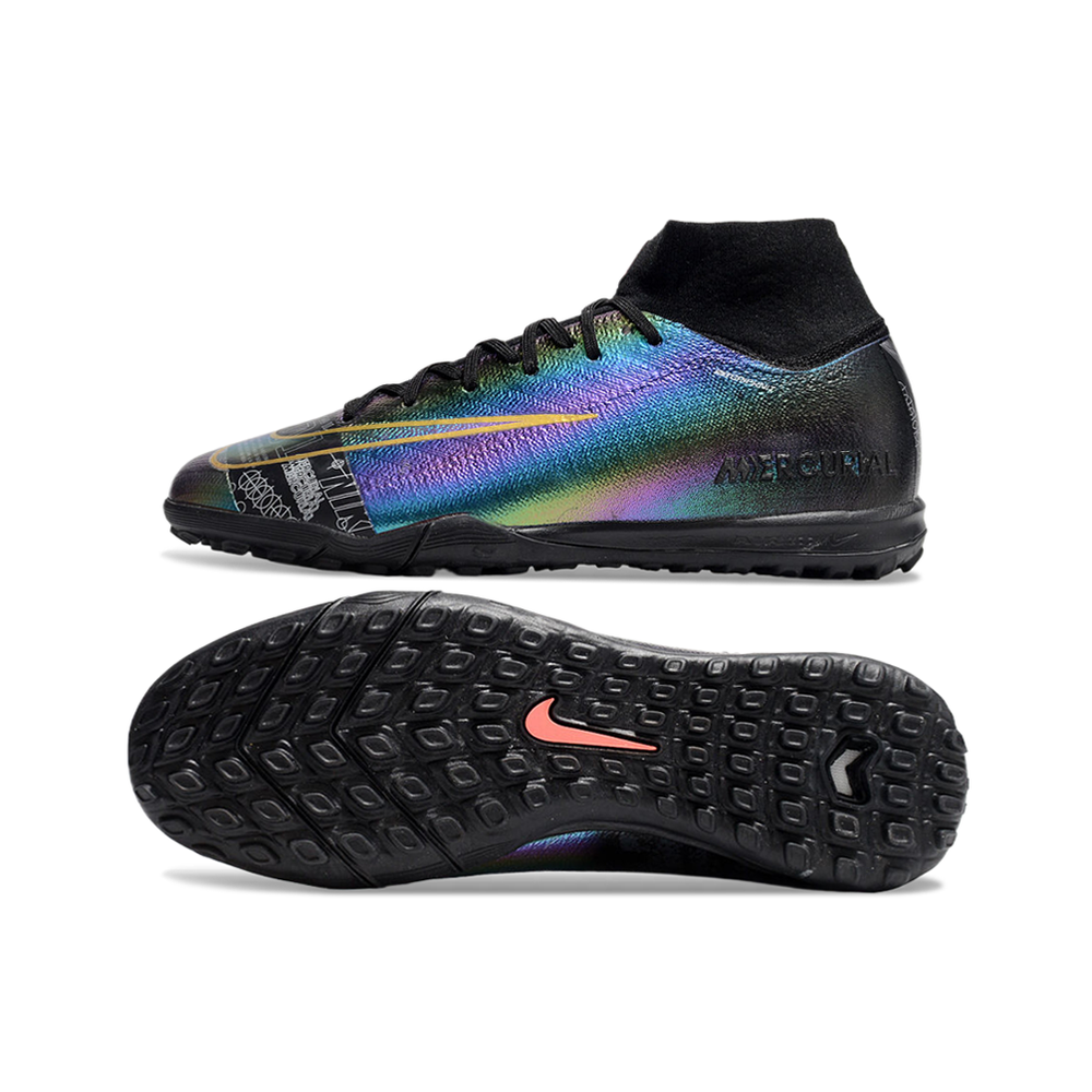 Chuteira Society Nike Air Zoom Mercurial Superfly 10 Elite TF Preta 