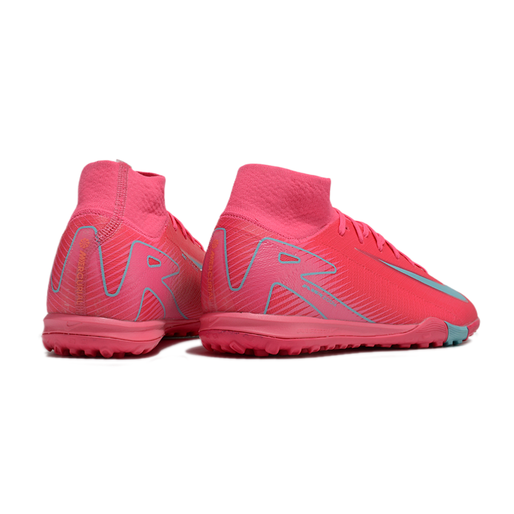 Chuteira Society Nike Air Zoom Mercurial Superfly 10 Elite TF Rosa