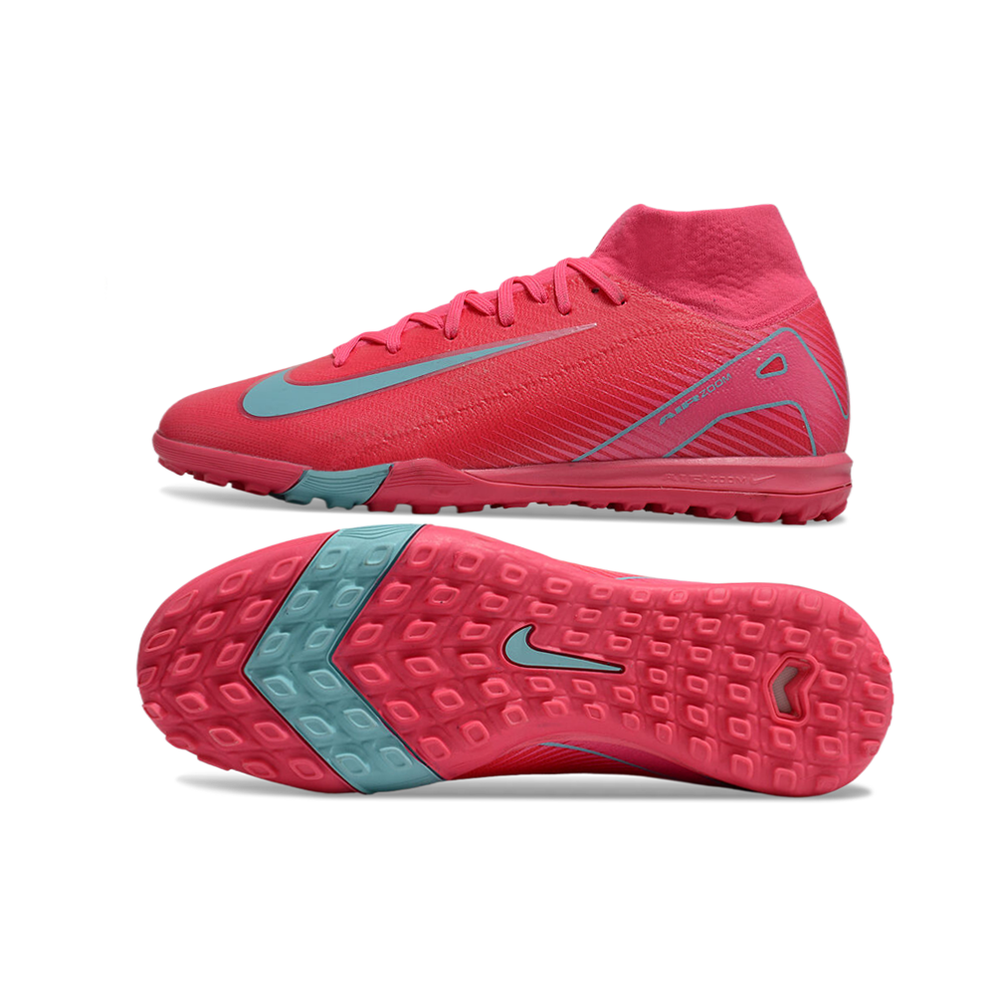 Chuteira Society Nike Air Zoom Mercurial Superfly 10 Elite TF Rosa