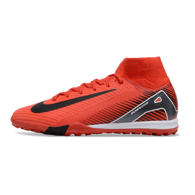 Chuteira Society Nike Air Zoom Mercurial Superfly 10 Elite TF Vermelha e Preta