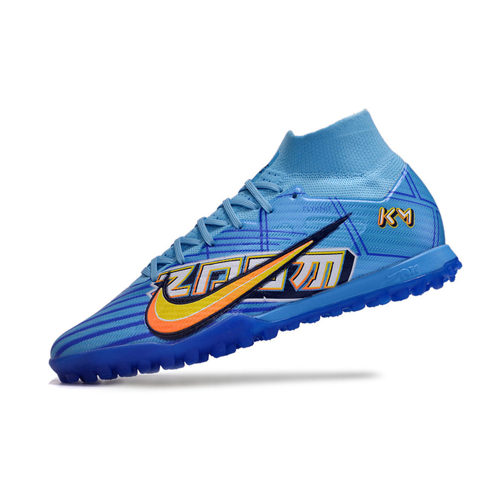 Chuteira Society Nike Air Zoom Mercurial Superfly 9 Elite TF Azul 
