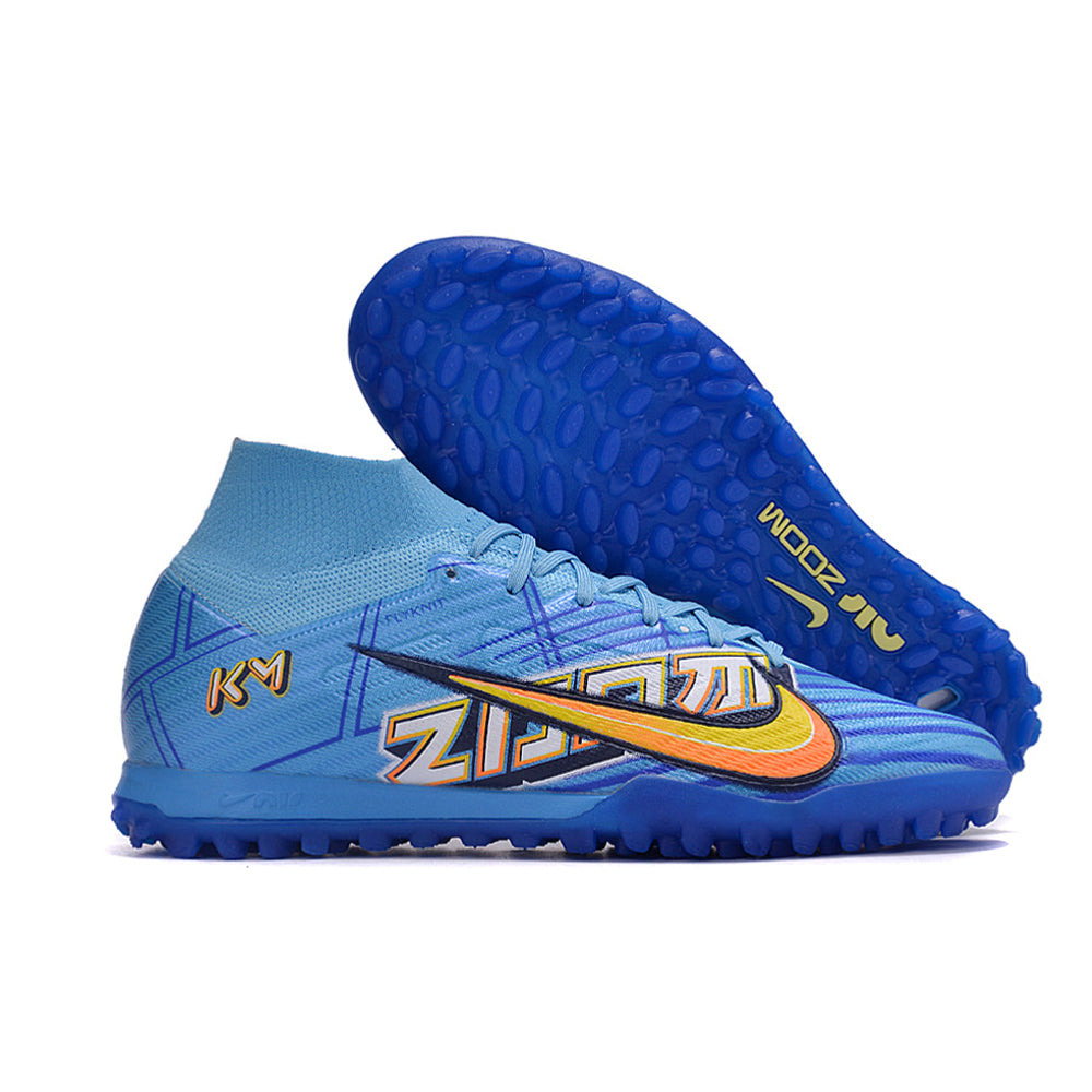 Chuteira Society Nike Air Zoom Mercurial Superfly 9 Elite TF Azul 