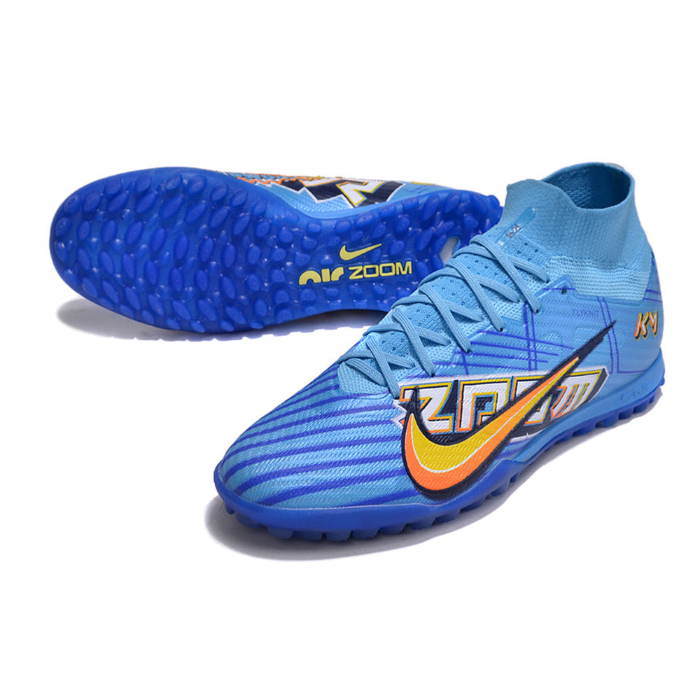 Chuteira Society Nike Air Zoom Mercurial Superfly 9 Elite TF Azul 
