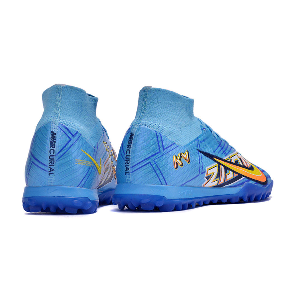 Chuteira Society Nike Air Zoom Mercurial Superfly 9 Elite TF Azul 