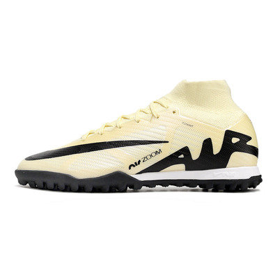 Chuteira Society Nike Air Zoom Mercurial Superfly 9 Elite TF Bege e Preta 