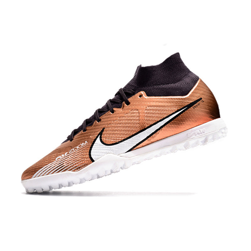 Chuteira Society Nike Air Zoom Mercurial Superfly 9 Elite TF Cobre 