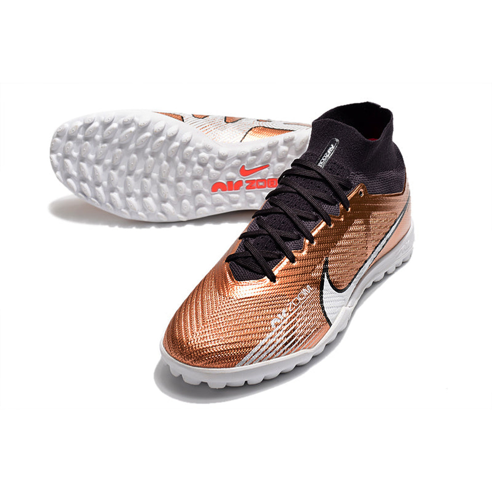Chuteira Society Nike Air Zoom Mercurial Superfly 9 Elite TF Cobre 