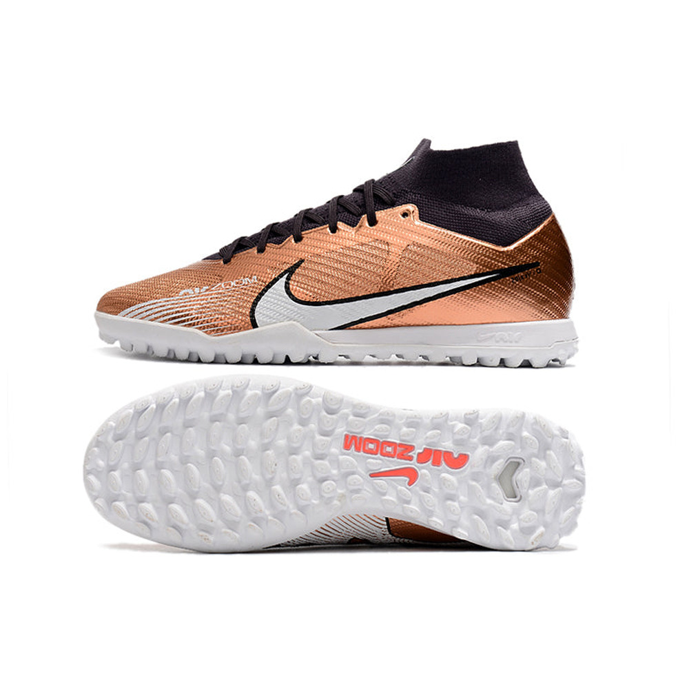 Chuteira Society Nike Air Zoom Mercurial Superfly 9 Elite TF Cobre 