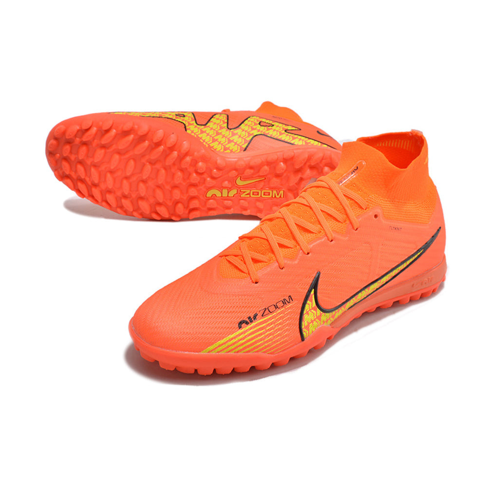 Chuteira Society Nike Air Zoom Mercurial Superfly 9 Elite TF Laranja