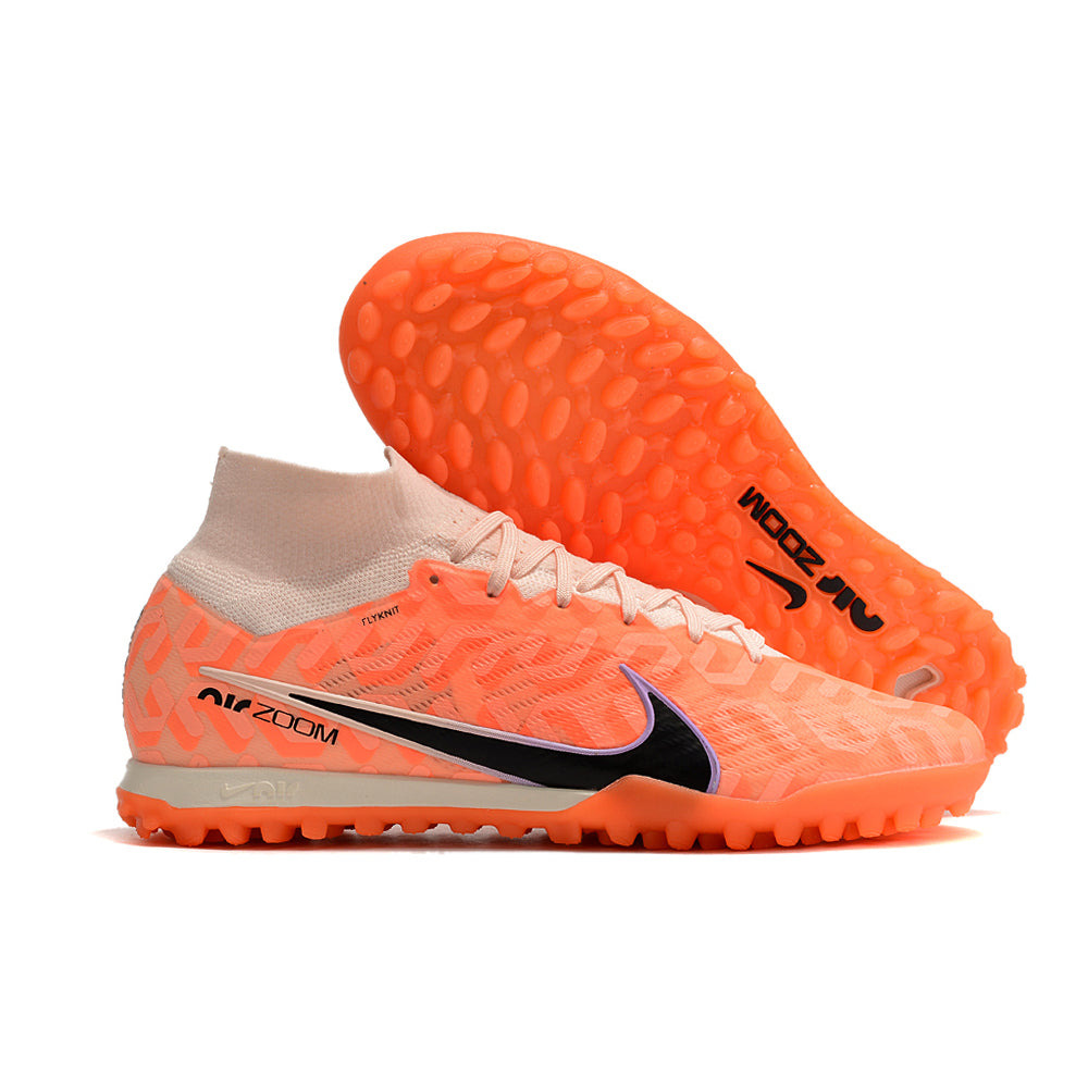 Chuteira Society Nike Air Zoom Mercurial Superfly 9 Elite TF Laranja 