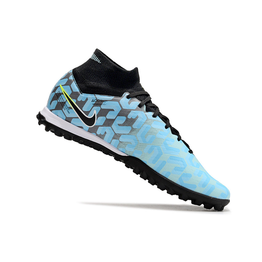 Chuteira Society Nike Air Zoom Mercurial Superfly 9 Elite TF Preta e Azul