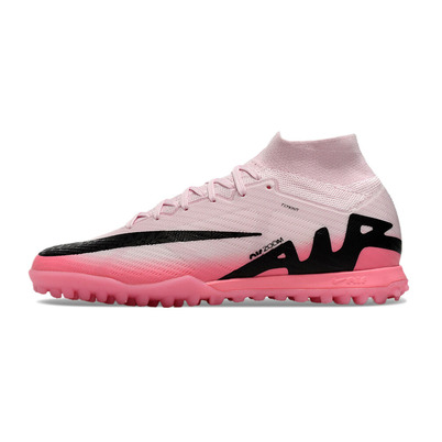 Chuteira Society Nike Air Zoom Mercurial Superfly 9 Elite TF Rosa e Preto 