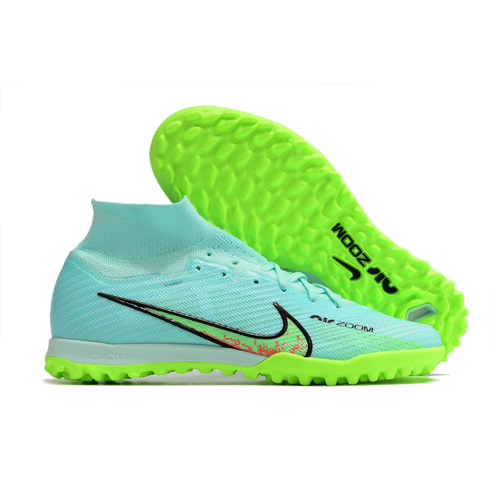 Chuteira Society Nike Air Zoom Mercurial Superfly 9 Elite TF Verde