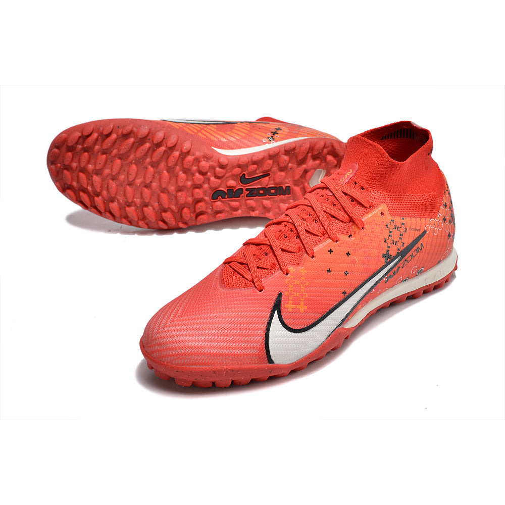 Chuteira Society Nike Air Zoom Mercurial Superfly 9 Elite TF Vermelha 