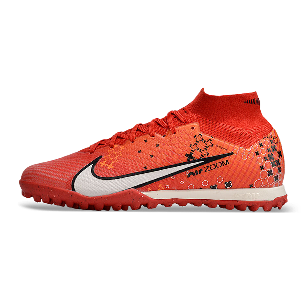 Chuteira Society Nike Air Zoom Mercurial Superfly 9 Elite TF Vermelha 