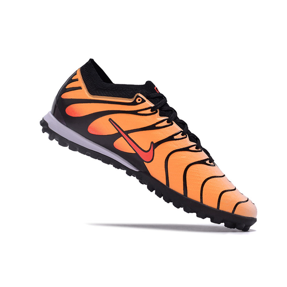 Chuteira Society Nike Air Zoom Mercurial Vapor 15 Elite FG Laranja e Preta 