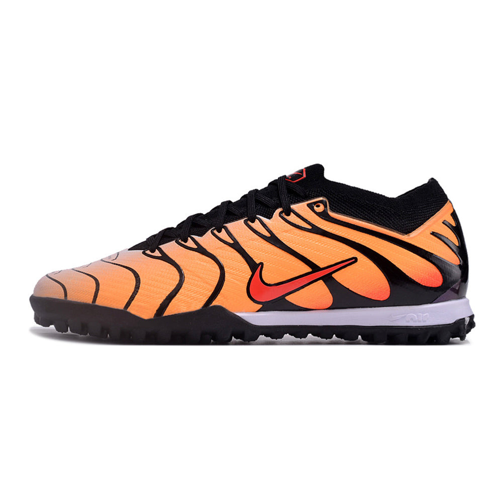 Chuteira Society Nike Air Zoom Mercurial Vapor 15 Elite TF Laranja e Preta 