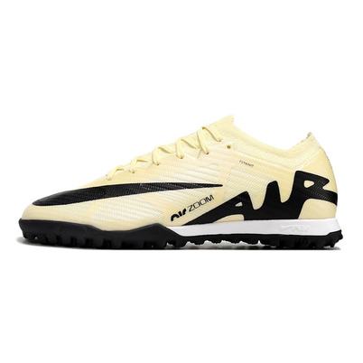 Chuteira Society Nike Air Zoom Mercurial Vapor 15 Elite TF Bege e Preta 