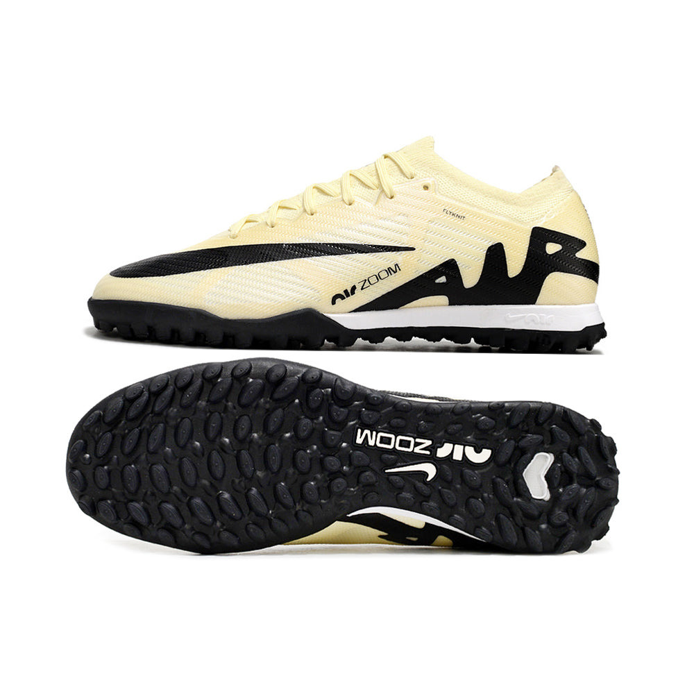 Chuteira Society Nike Air Zoom Mercurial Vapor 15 Elite TF Bege e Preta 