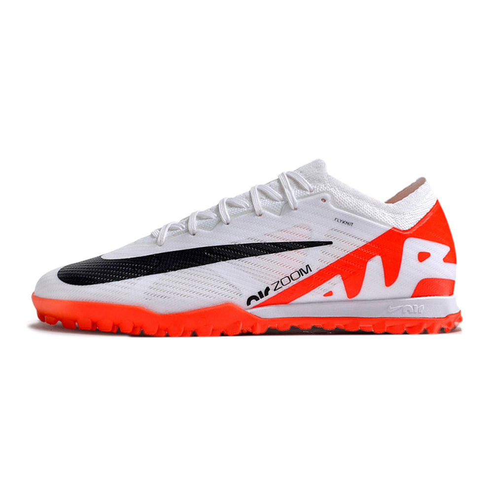 Chuteira Society Nike Air Zoom Mercurial Vapor 15 Elite TF Branca e Vermelho 