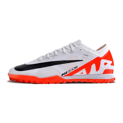 Chuteira Society Nike Air Zoom Mercurial Vapor 15 Elite TF Branca e Vermelho 