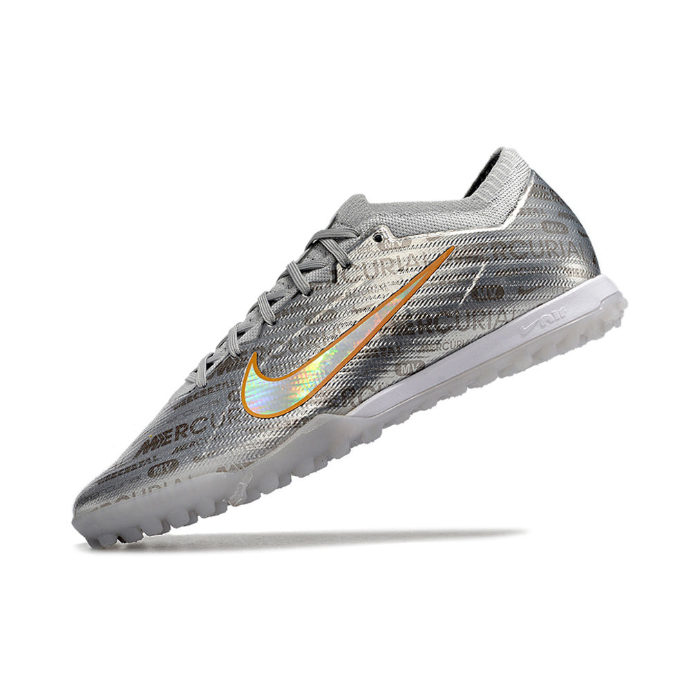 Chuteira Society Nike Air Zoom Mercurial Vapor 15 Elite TF Prata 