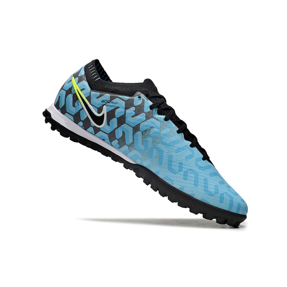 Chuteira Society Nike Air Zoom Mercurial Vapor 15 Elite TF Preta e Azul