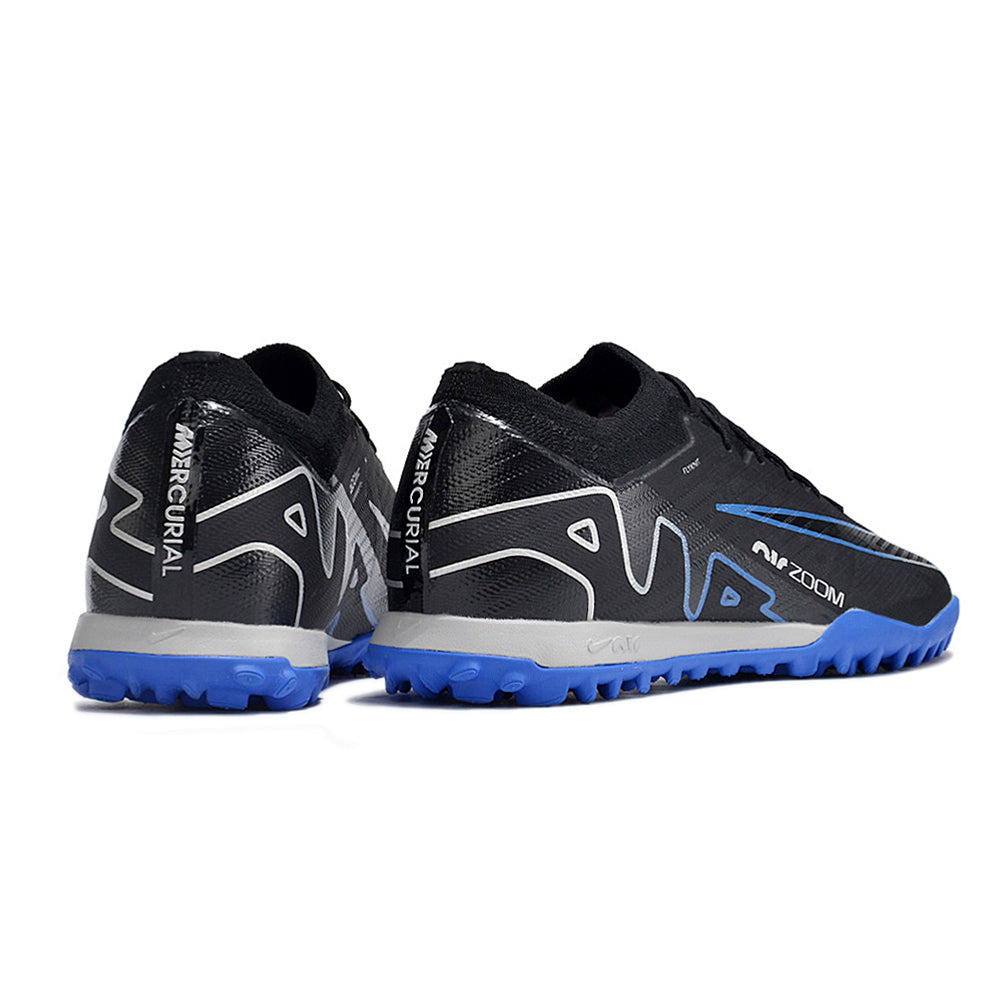 Chuteira Society Nike Air Zoom Mercurial Vapor 15 Elite TF Preta e Azul 