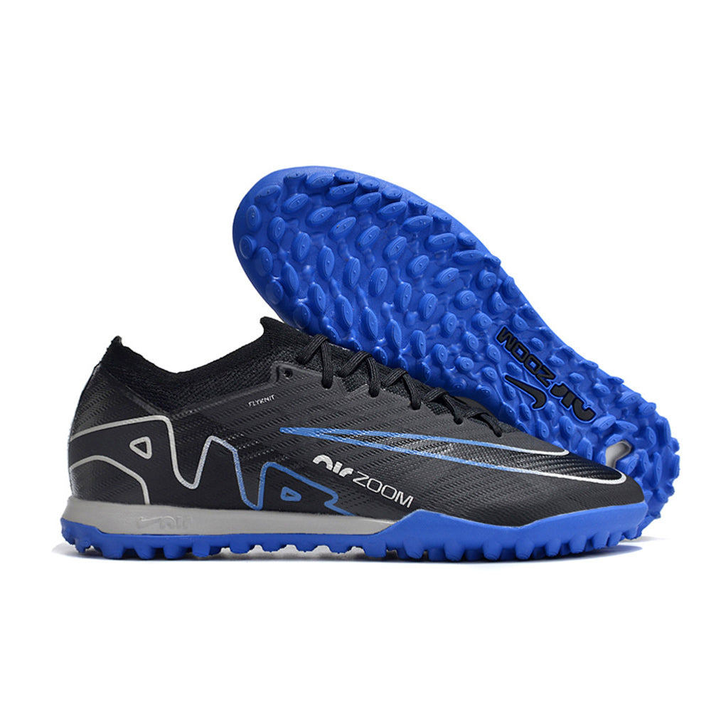 Chuteira Society Nike Air Zoom Mercurial Vapor 15 Elite TF Preta e Azul 