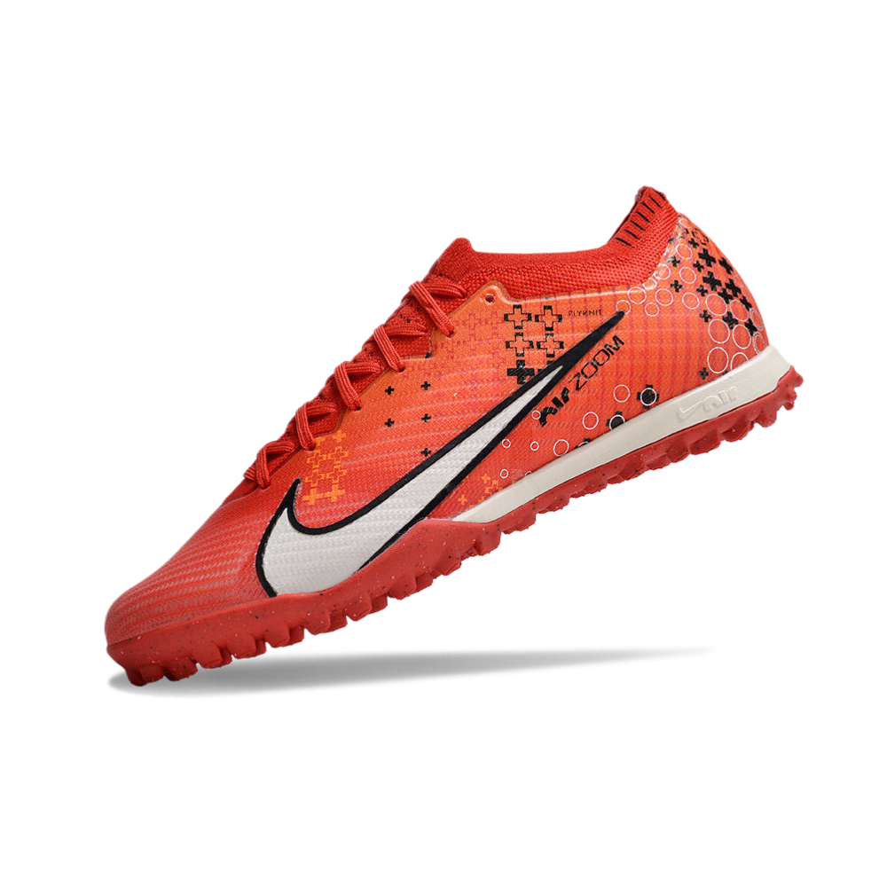 Chuteira Society Nike Air Zoom Mercurial Vapor 15 Elite TF Vermelha 