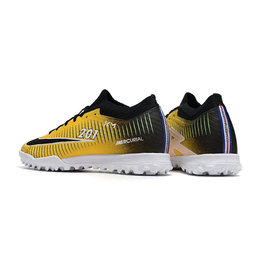 Chuteira Society Nike Air Zoom Mercurial Vapor 15 TF Elite Amarela e Preta 