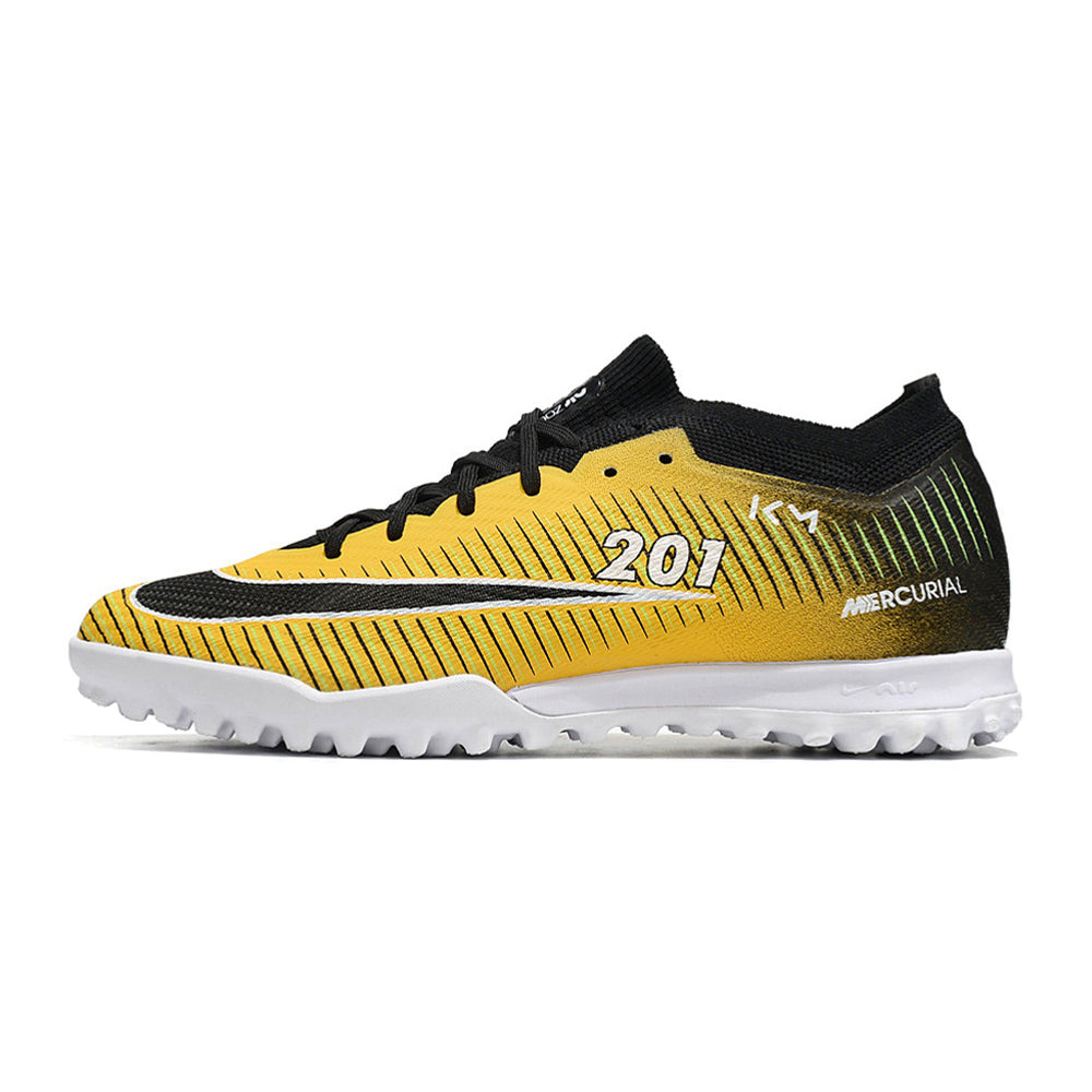 Chuteira Society Nike Air Zoom Mercurial Vapor 15 TF Elite Amarela e Preta 