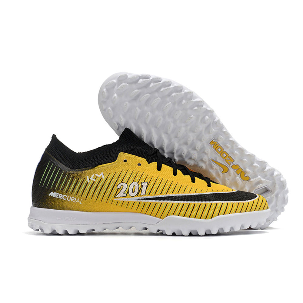 Chuteira Society Nike Air Zoom Mercurial Vapor 15 TF Elite Amarela e Preta 