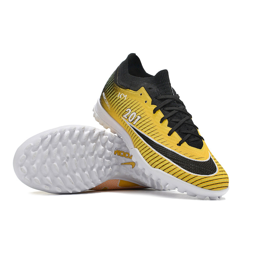 Chuteira Society Nike Air Zoom Mercurial Vapor 15 TF Elite Amarela e Preta 