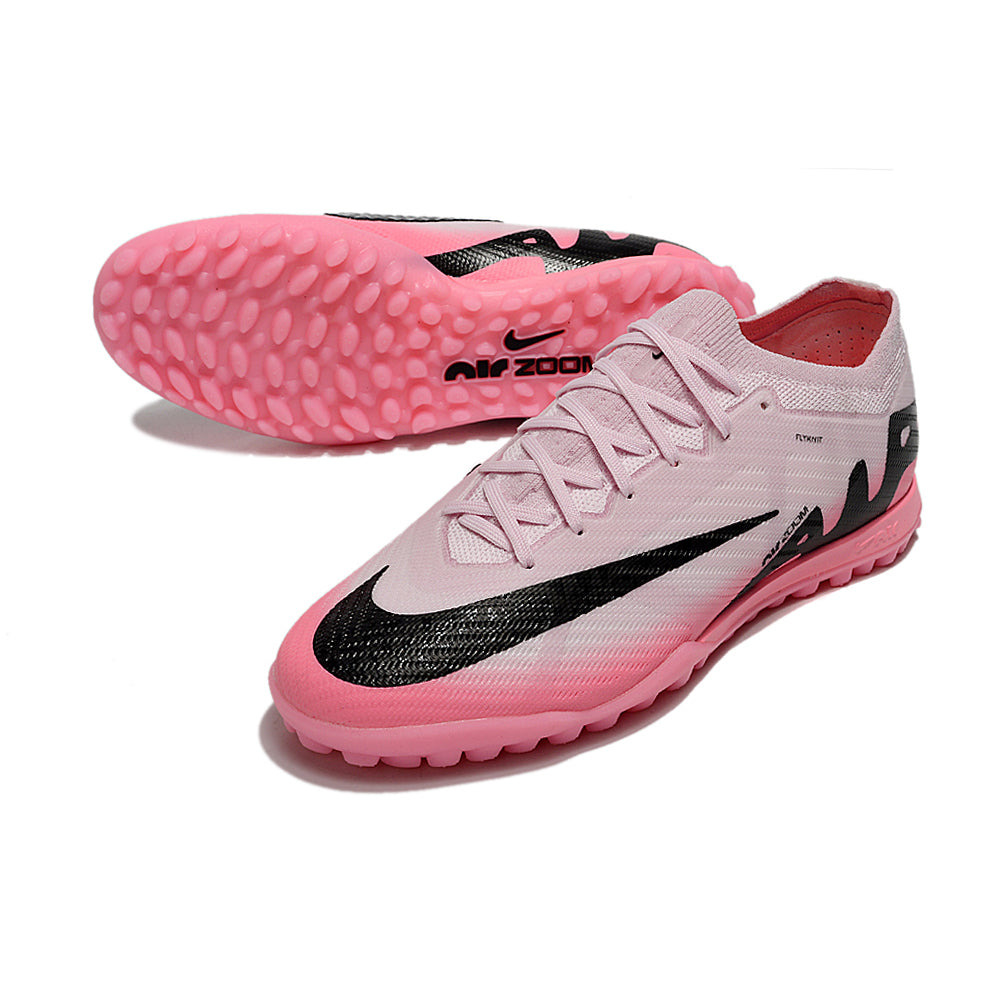 Chuteira Society Nike Air Zoom Mercurial Vapor 15 TF Rosa e Preto 