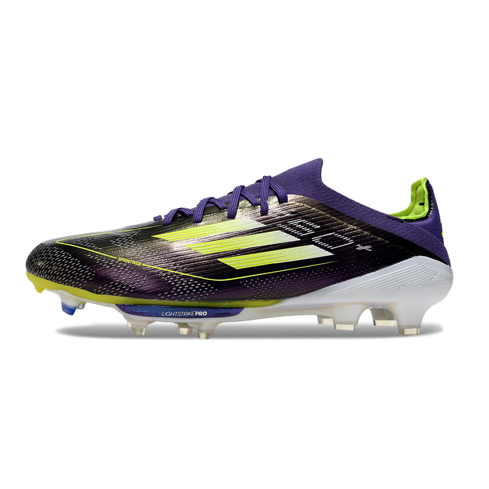 Chuteira Campo Adidas F50+ FG Roxo e Verde 