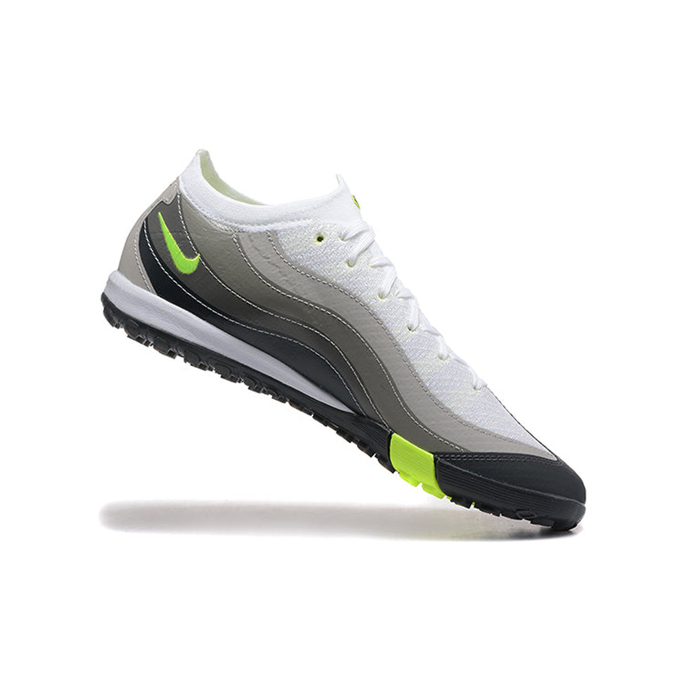 Chuteira Society Nike Air Zoom Mercurial Vapor 16 Elite TF Branca, Cinza e Verde