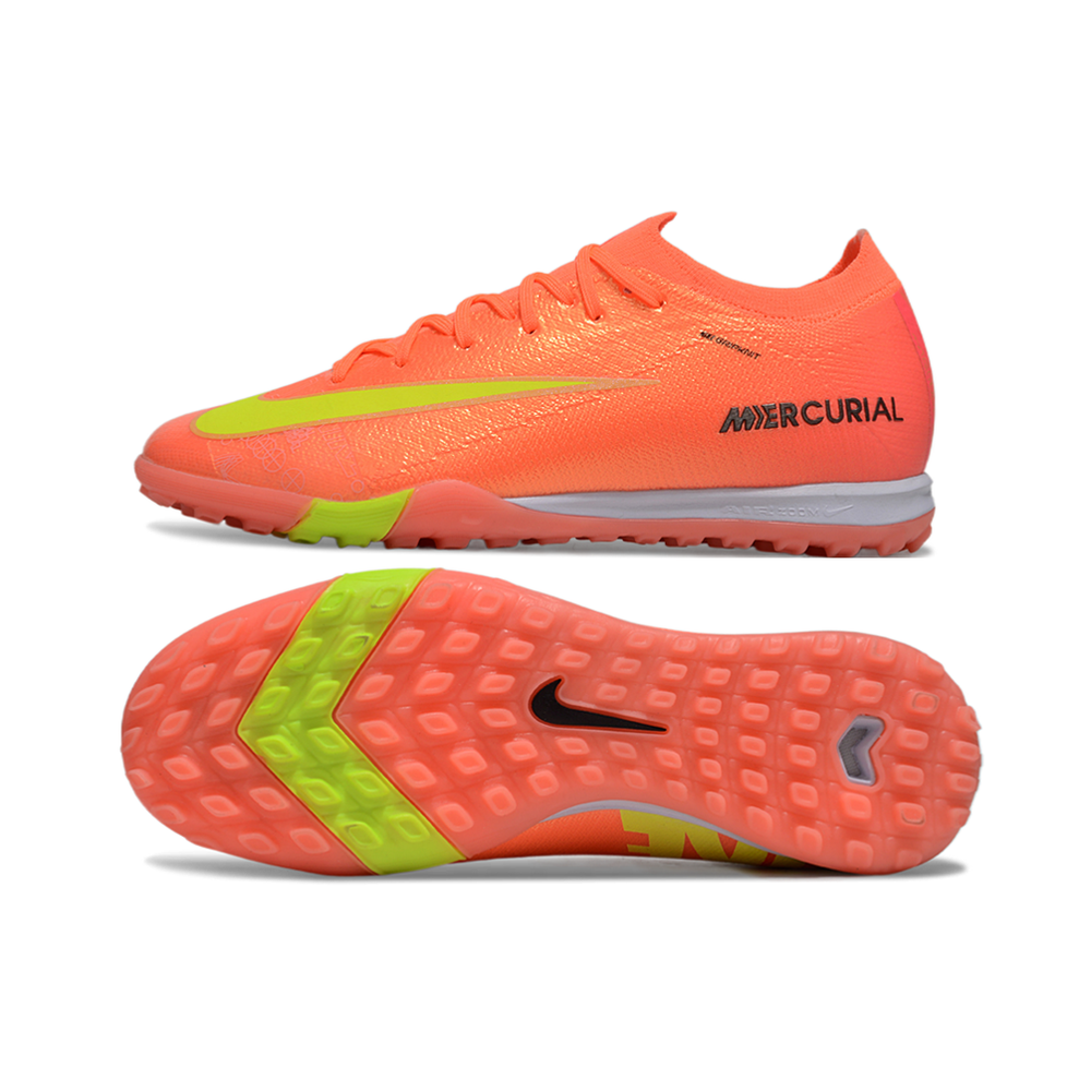 Chuteira Society Nike Air Zoom Mercurial Vapor 16 Elite TF Laranja 