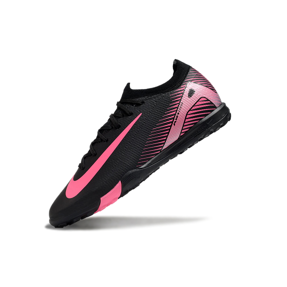 Chuteira Society Nike Air Zoom Mercurial Vapor 16 Elite TF Preta e Rosa