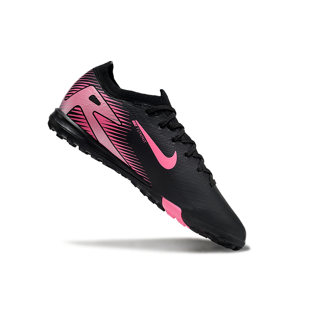 Chuteira Society Nike Air Zoom Mercurial Vapor 16 Elite TF Preta e Rosa